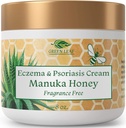 Manuka 꿀 Eczema 크림 Moisturizing 로션 향수 무료 Psoriasis 구호 - Itchy, 드라이 스킨 Rash Ointment - 피부 Soothing Moisturizer - 바디 & 페이스 크림 - 아이 & 성인 8oz