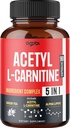 아세틸 L 카르니틴 보충 - 2600mg 3 달 - 알파 Lipoic 산, 녹차, 녹색 커피 콩 & 라즈베리 케톤과 혼합 - 기억 & 두뇌 건강 지원, 비 GMO - 90 Vegan 캡슐