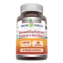 Amazing Formulas Boswellia Extract Turmeric and Tart Cherry Supplement | 2400 Mg Per 서빙 | 60 Veggie Capsules | Non-GMO | 글루텐 프리 | 미국