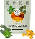 Beekeeper's Naturals Soothing Mint Eucalyptus Cough Drops, 비타민 D, 아연 및 프로 폴리스, 냉각 및 스노트 소오 딩 Lozenges, 14 Ct와 면역 지원
