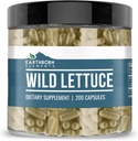 Earthborn Elements Wild Lettuce 200 캡슐, 순수 & Undiluted, 첨가물 없음