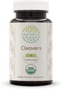 HerbEra Cleavers 60 캡슐, 400 mg, USDA 유기 클레버 (Galium aparine) 건조 허브 (60 캡슐)