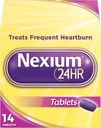Nexium 24HR 지연 방출 Heartburn 릴리프 정제, Esomeprazole 마그네슘 산성 흡진기, 20 mg, 14 조사