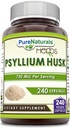 순수 천연 향료 후스크 보충 | 750 Mg Per 서빙 | 240 Veggie Capsules | Non-GMO | 글루텐 프리 | 미국