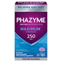 Phazyme 최대 * 힘 반대로 가스 250 mg 성인, 빠른 젤을 위한 Simethicone 가스 기복은, 압력 & 불편, 36 조사를 빨리 에나아 씁니다