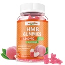 HMB와 Leucine Gummies 보충교재: 근육 회복 증가 근육 질량을 위한 남자 1500mg와 Leucine 아미노산을 위한 HMB 보충교재 Endurance 비 GMO 설탕 자유로운 복숭아 60 Gummies