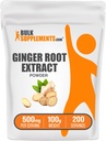 BulkSupplements.com 생강 뿌리 추출물 분말 - 생강, 생강 뿌리 분말 - 초본 보충, 글루텐 무료, 서빙 당 500mg, 100g (3.5 oz) (팩 1)