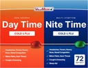 ValuMeds 감기 & 독소, 두통, 소어 갑옷, Aches 및 통증, Fever|Acetaminophen (일회 & 야간, 72 조사)