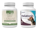 생활 & K9를 위한 Lignans 애완 동물 배려 뭉치 - HMR Lignans 20mg, 90의 캡슐 - Melatonin & 3mg, 120 땅콩 버터 맛있은 정제 - Multivitamin 개 웰니스 보충교재 대우 - 중간 크기 개 Breed
