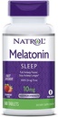 Natrol Melatonin Sleep 최대 힘은 빨리 Strawberry 풍미 10 mg 60의 정제를 녹습니다 (2의 포장)