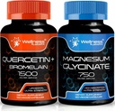 WELLNESS LABSRX Quercetin Bromelain | 마그네슘 글리세린 캡슐