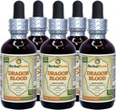 드래곤 혈액 수지 (Daemonorops Draco) Tincture, 건조 수 지 액체 추출 (브랜드 이름: HerbalTerra, Proudly Made in USA) 5x2 fl.oz (5x60 ml)