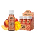Proper Wild Vegan Energy Shot, L-Theanine 및 유기농 카페인, 클린 플랜트 기반 에너지 음료, 글루텐 프리, GMO-Free, Dairy-Free, Stevia-Free, Soy-Free, Peach Mango, 2.5 Fl Oz, 6 팩