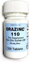 Mericon Industries Orazinc 25mg 아연 보충 | 호르몬 규칙, 건강 (100 아연 정제)를 위한 아연 건강 보충교재