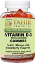 Tahir Halal 비타민 D3 2000 IU Gummies – 지원 뼈 & 면역 건강, 근육 기능을 촉진, 글루텐 자유로운, 젤라틴 자유로운, 미국에서 만드는 90의 자연적인 과일 풍미 Gummies – Halal는 증명했습니다