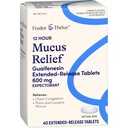Foster & Thrive Chest Congestion Mucus Extended Release, 600 mg Guaifenesin Relieves Chest Congestion Caused Excess Mucus, (M Mucinex 12 시간 연장 릴리스에 참여), 40 정제