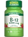 자연의 진실 B12 비타민 6000 mcg | Methylcobalamin | 36 정제 | 빠른 용해 자연적인 베리 맛 | Vegan, Non-GMO & 글루텐 무료