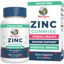 MaryRuth Organics Zinc Gummies | 아연 보충제 | 면역 지원 보충교재 | 정유 | 펜틴 기반 | 종합 건강 및 웰빙 | 나이 14 & 업 | Vegan | 비 GMO | 30 인