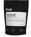 진정한 영양 - Whey Protein Concentrate - 100 % Whey Protein Powder - Essential Amino Acid와 빠른 Acting 낮은 Carb Powder - Leucine - 초콜릿 Fudge Brownie - 1lb.