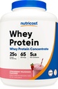 Nutricost Whey Protein Concentrate (Strawberry Milkshake) 5LBS - 글루텐 무료 및 GMO 무료