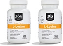 365 전체 식품 시장, L Lysine 500 Mg 야채 캡슐, 100 개 (팩 2)