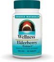 Source Naturals Wellness Elderberry Extract, 면역 체계 지원을위한 500 mg * - 30 정제