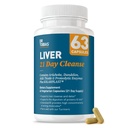 Tobias Liver 21 Day Cleanse, 우유 이틀, 다 델리 뿌리 및 Artichoke 추출물, 지원 Liver 건강 및 소화, 63 채식 캡슐과 허브 간 해독
