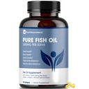 순수한 Micronutrients - 오메가 3 생선 기름 보충, EPA/DHA 지방산, 레몬 - 심장, 눈, 두뇌 및 면역 지원 - 90 Softgels를 가진 Burpless 물고기 기름 보충교재