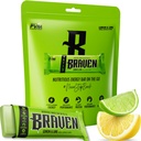 Braven Bar Lemon Lime Energy Bars (1.59 oz, 10 팩) - 5g Protein이있는 에너지 Chews - 운영, 하이킹 및 스포츠를위한 On-the-Go Energy Snacks - 지속 에너지 부스트를위한 글루텐 무료 스낵