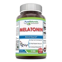 Pure Naturals Melatonin Supplement | 10 Mg Per 서빙 | 120 정제 | Non-GMO | 글루텐 프리 | 미국