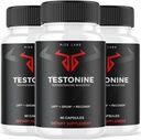rize 실험실 (3 팩) Testonine 남성 보충교재, 남자를 위한 Testonine 캡슐, Testonine 최대 힘 공식, 근육 힘을 위한 Testonine All-Natural 알약, Testonine 리뷰 (180의 캡슐)