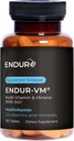 Endur-VM Multivitamin & 무기물 (철에), Vital 무기물, 비타민 B, 비타민 D & Folic 산을 가진 매일 Multivitamin, 글루텐 자유로운, 150의 정제