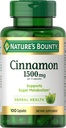 성격 Bounty Cinnamon 캡슐, 초본 보충교재, 지원 설탕 대사, 1500mg, 100개의 캡슐
