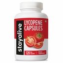 남자 60mg를 위한 STAY ALIVE Lycopene 보충교재, 자연적인 토마토 추출물 분말, 4 달 공급을 가진 120의 캡슐, 100% Veg Lycopene 복잡한, 비 GMO 및 글루텐 자유로운 Carotenoid 보충교재