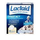 자연적인 Lactase 효소를 가진 Lactaid 빠른 행동 Lactose Intolerance 기복 Chewable는 가스, bloating & Diarrhea 때문에 Lactose 감도, On-Go, 바닐라 강선전도 풍미, 32 x 1개의 ct로 막습니다