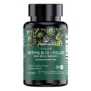 PlantFusion Methylated 비타민 B 복합체 - Vegan B12 3000mcg, Vegan Methylfolate (5-MTHF) 400mcg, B6 & TMG - Cherry-Flavored Lozenges - 60 조사