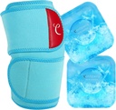 Comfytemp 2개의 젤 연약한 찬 팩을 가진 큰 무릎 얼음 팩 포장, Meniscus 눈물, 합동 고통 기복, 관절염, ACL를 위한 재사용할 수 있는 압축 무릎 버팀대, 수술 후에 좋은 선물, 남자 여자 운영하는 장치