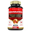 포도씨, 우유 이틀 및 더 많은 - Resveratrol - 면역 체계, 심장 건강, 몸 관리 - 90의 캡슐을 위한 6개의 초본 지원