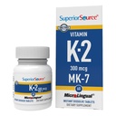 우수한 근원 비타민 K2 MK-7 (Menaquinone-7) 300 mcg - 뼈 힘 & 건강 지원 보충교재 - 원조 건강한 심장 기능 - Bariatric-Friendly - 60의 Sublingual Dissolve 정제
