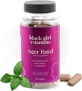Black Girl Vitamins - 머리 성장 지원, Vegan, Gluten-Free, 60ct을위한 Collagen과 헤어 식품 Biotin 보충