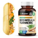 Boswellia 추출물 캡슐을 가진 BIO KRAUTER 심황 보충교재 - 2000 mg 혼합 - 100 조사 - Vegan Boswellia 심황 (Curcumin) - 공식 w/Black Pepper