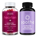 WellPath Beet 루트 Gummies (Sugar Free) 1500 mg - 혈압 지원을위한 블루 베리 맛과 여성 + Cortisol 관리자를위한 Soothe 호르몬 균형, 60 Ct