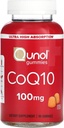 Qunol CoQ10 Gummies, CoQ10 100mg의 Delicious Gummy 보충교재, Coenzyme Q10 도움 지원 심장 건강, Vegan, 글루텐 자유로운, 매우 높은 흡수 - 90 조사