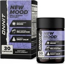 ONNIT 새로운 무드 일일 스트레스 지원 캡슐, IGENTM 비 GMO 테스트, 수면 및 무드 지원 남성과 여성을위한 보충, 매일 스트레스 관리 캡슐, 30 카운트