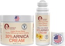 Arnica 크림 & Arnica 젤 롤온 2PK Bruising 및 Swelling, Soothe Sore 근육 & 비타민 K, 30% Arnica 몬타나, Hyaluronic 산 & L 아르기닌과 합동