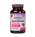Bluebonnet EarthSweet Methylfolate 1000 mcg 세포 활성 Coenzyme 5-MTHF L 메틸 Folate 보충교재 - Prenatal & 에너지 지원 - 비 GMO, Vegan, 글루텐 자유로운 - 라즈베리 - 90 Chewable 정제