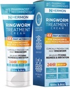 Hermon 강력한 항진균성 Ringworm 크림 - Stubborn Ringworm, Jock Itch, Eczema, Tinea Versicolor, Athlete의 발에 효과적인 치료 - 성인과 어린이를위한 - 100ml