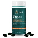 Iwi Omega-3 스포츠, 60 Softgels (30 서빙), DHA와 식물 기반 비건 조류 오메가 3, 운동 회복 지원 다이어트 보충, Krill & 물고기 기름 대안, No Fishy Aftertaste