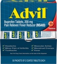 Advil Ibuprofen, 200mg (2개의 입히는 정제의 50의 소포) 50 ea (3의 포장)