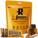 Braven Bar Chocolate Caramel Nut Energy Bar (1.59 oz, 10 팩) - 5g Protein이있는 에너지 Chews - 달리기, 하이킹 및 스포츠를위한 On-the-Go Energy Snacks - 지속 에너지 부스트 용 글루텐 무료 스낵